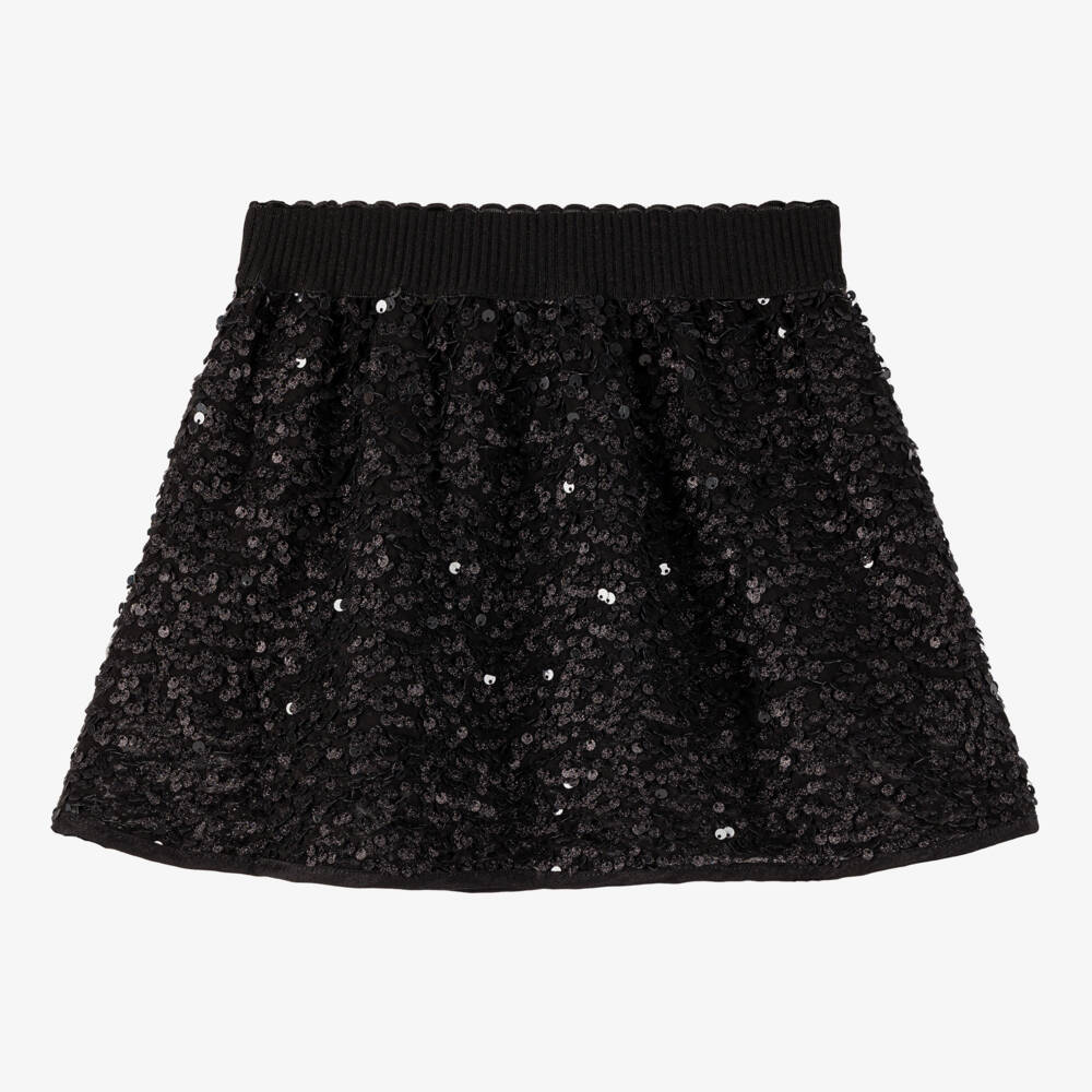 Angel's Face-Girls Elegant Black Sequin Skirt | Childrensalon Outlet
