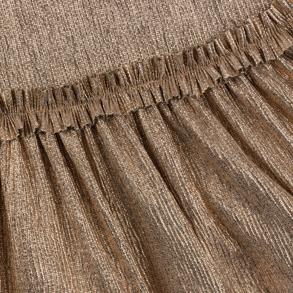 Angel's Face-Элегантное золотое платье в складку для девочек | Childrensalon Outlet