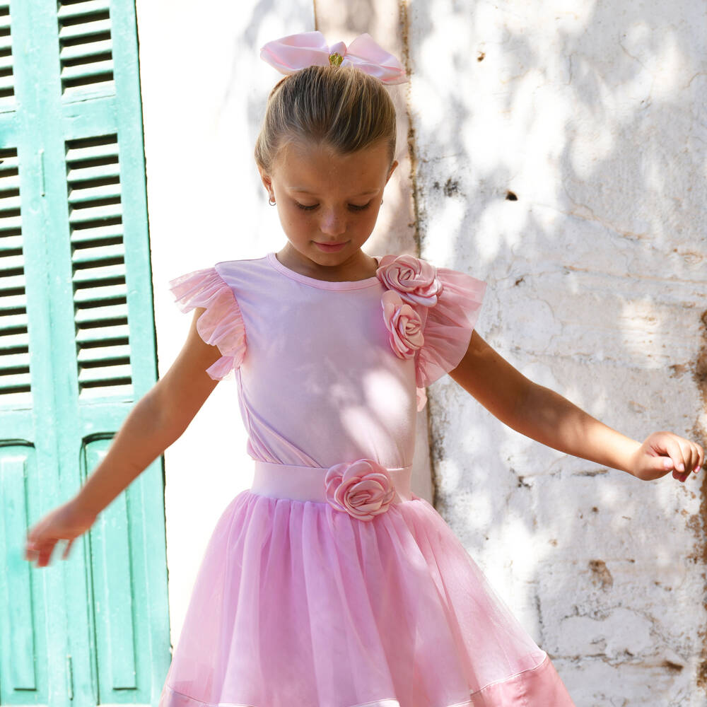 Angel's Face-Girls Fairy Pink Ruffle Top | Childrensalon Outlet