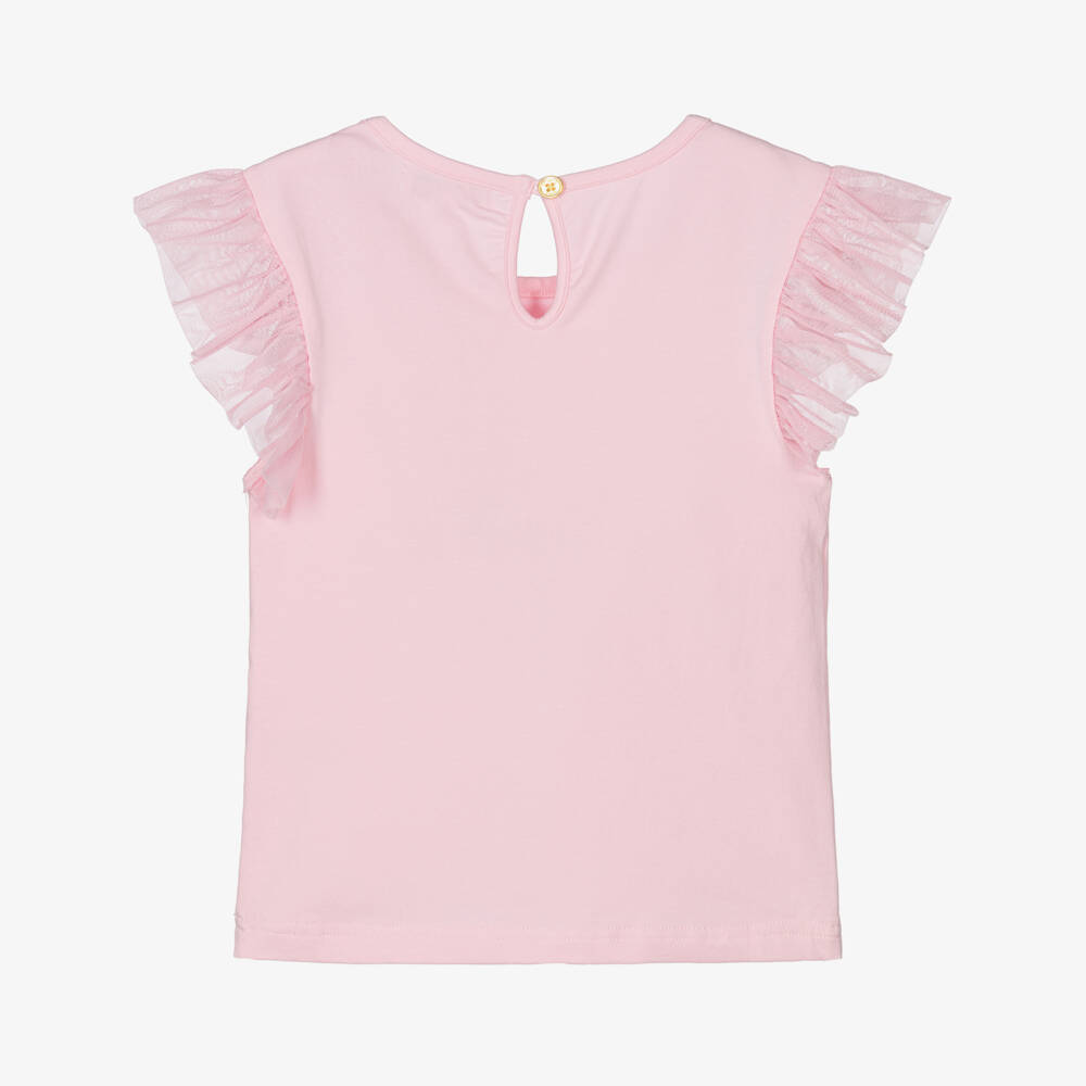 Angel's Face-Girls Fairy Pink Ruffle Top | Childrensalon Outlet