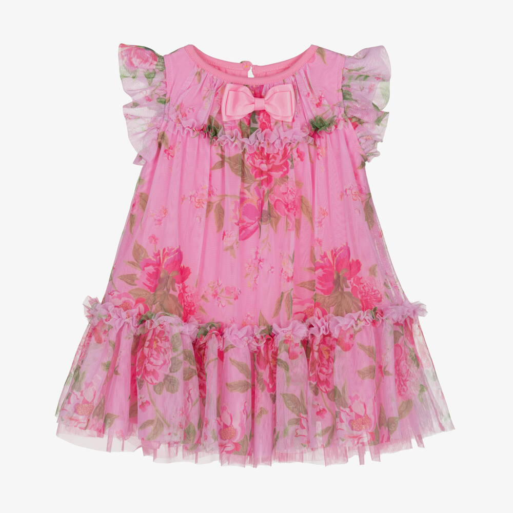 Angel's Face-Платье с расклешенной юбкой розовый цветочный для девочек | Childrensalon Outlet