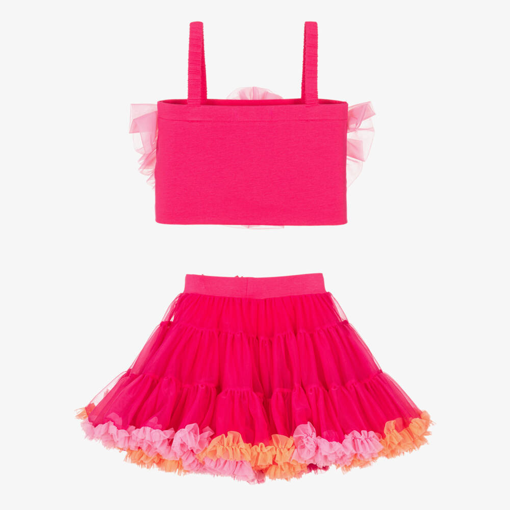 Angel's Face-Girls Fuchsia Tulle Ensemble | Childrensalon Outlet