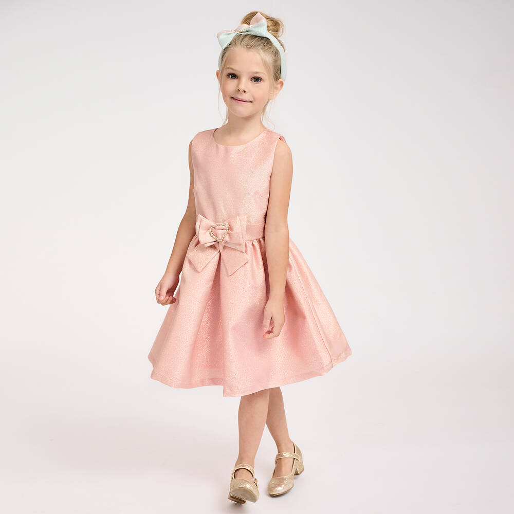 انجلز فيس-فستان لون زهري غليتر | Childrensalon Outlet