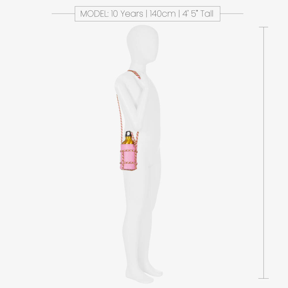Angel's Face-Girls Gold & Pink Water Bottle | Childrensalon Outlet