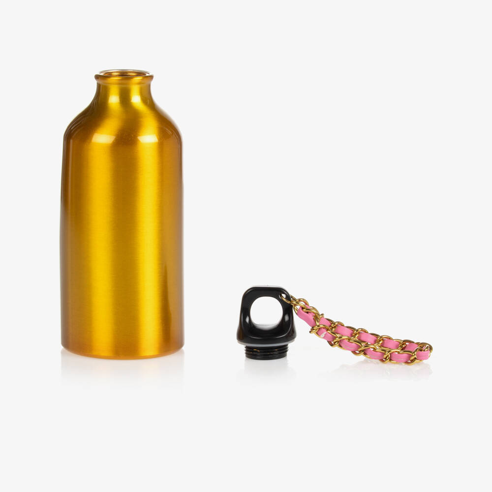 Angel's Face-Girls Gold & Pink Water Bottle | Childrensalon Outlet