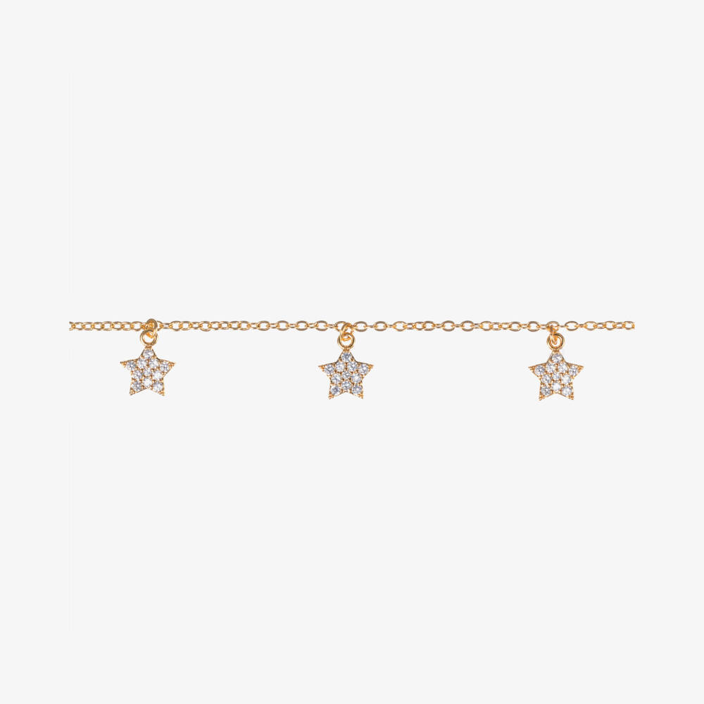 Angel's Face-Girls Gold Plated Star Necklace (42cm) | Childrensalon Outlet