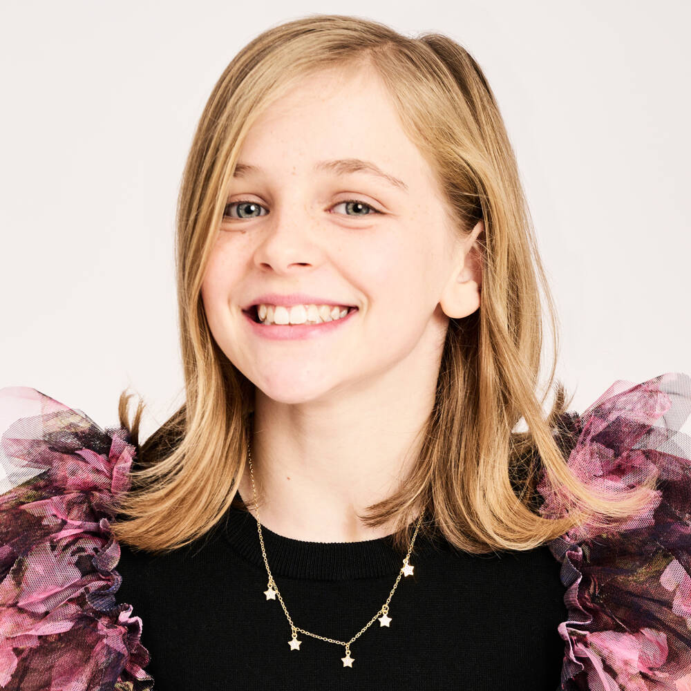 Angel's Face-Girls Gold Plated Star Necklace (42cm) | Childrensalon Outlet