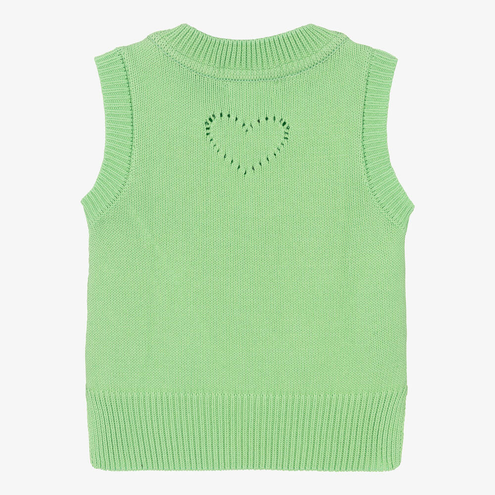 Angel's Face-Girls Green Cotton Knit Slipover | Childrensalon Outlet