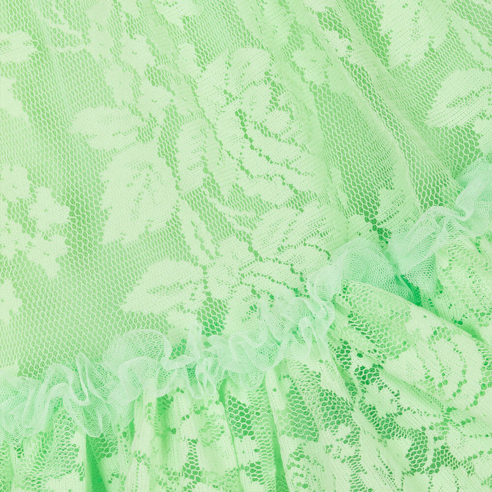 Angel's Face-Girls Green Tulle Lace Dress | Childrensalon Outlet