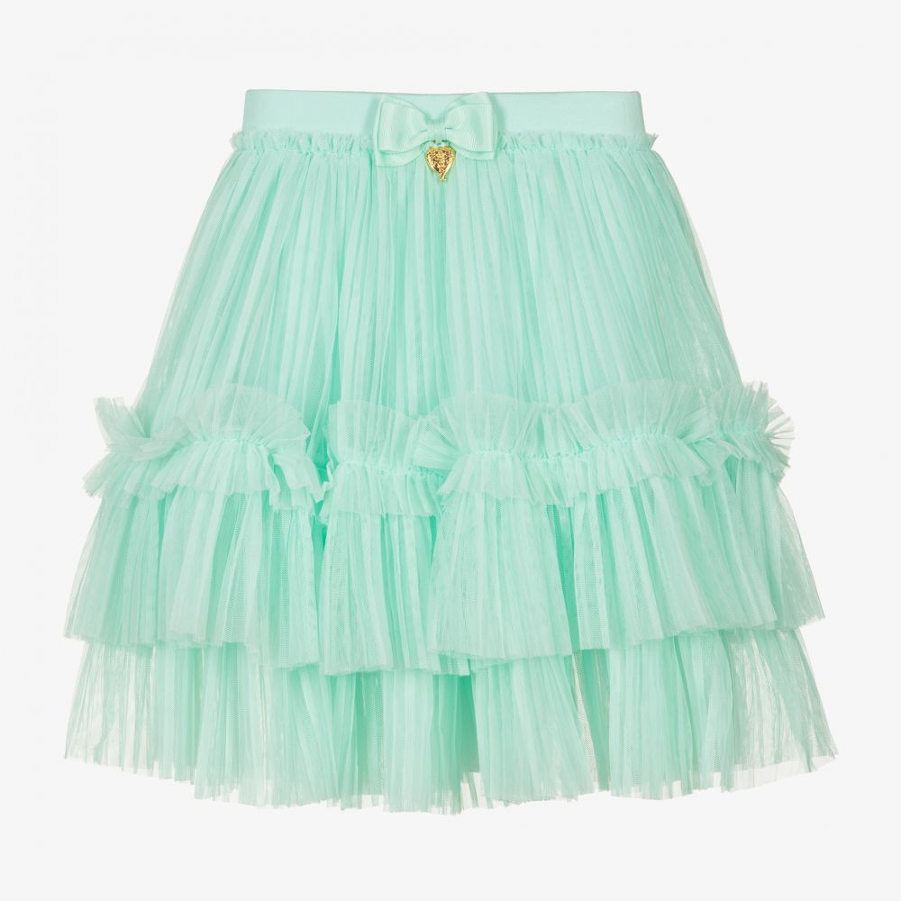 Angel's Face - Girls Green Tulle Skirt | Childrensalon