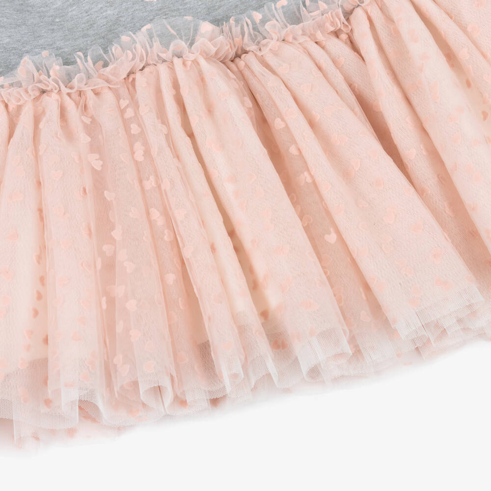 Angel's Face-فستان تول رمادي للبنات | Childrensalon Outlet