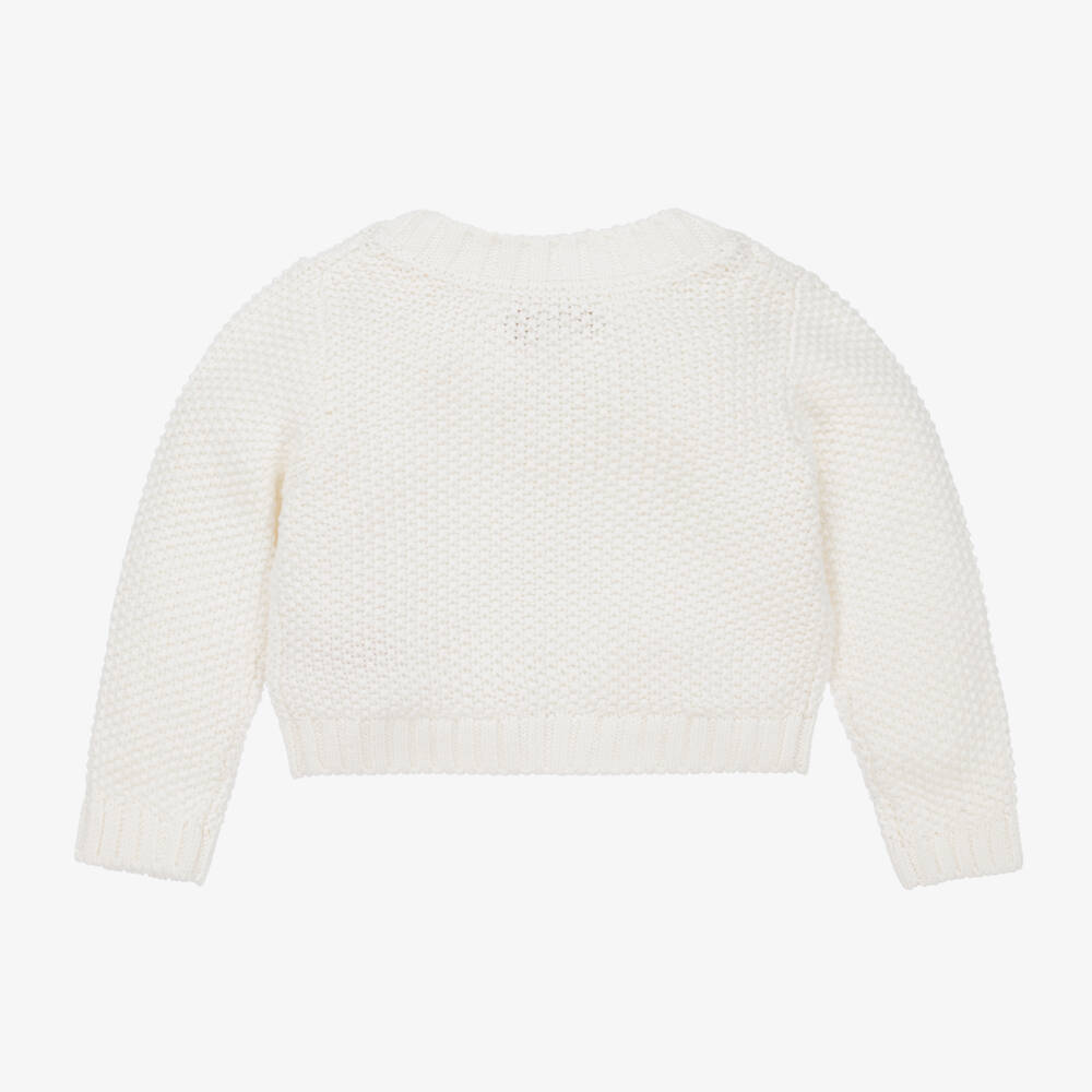 Angel's Face-Girls Ivory Cotton Knit Sweater | Childrensalon Outlet