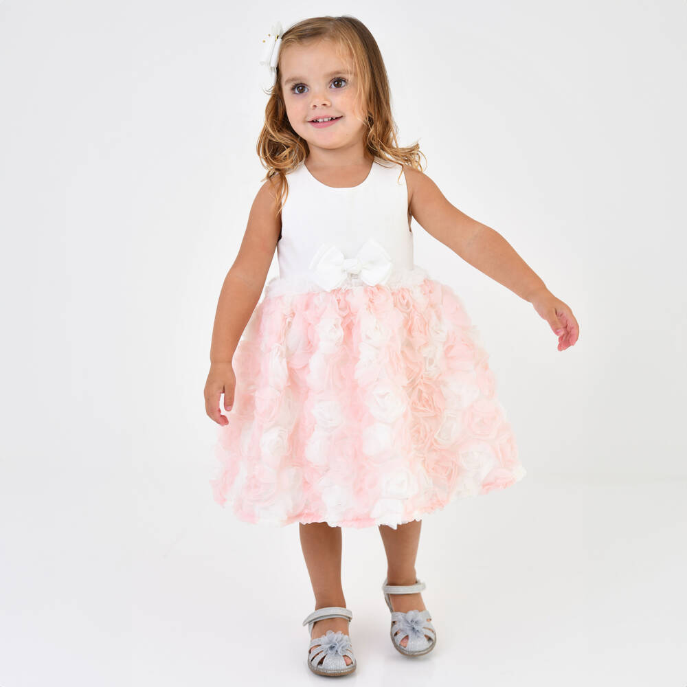 Angel's Face-Girls Ivory & Rose Tulle Delight | Childrensalon Outlet