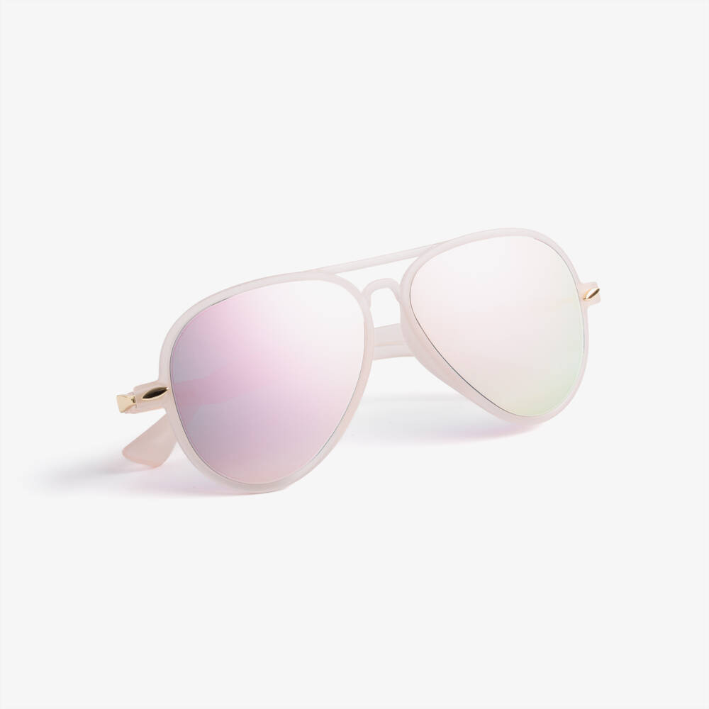 Angel's Face-Girls Light Pink Aviator Sunglasses (UV400) | Childrensalon Outlet