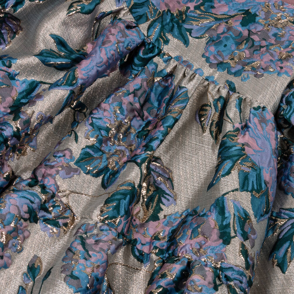 Angel's Face-فستان جاكار أرجواني مزهر للبنات | Childrensalon Outlet