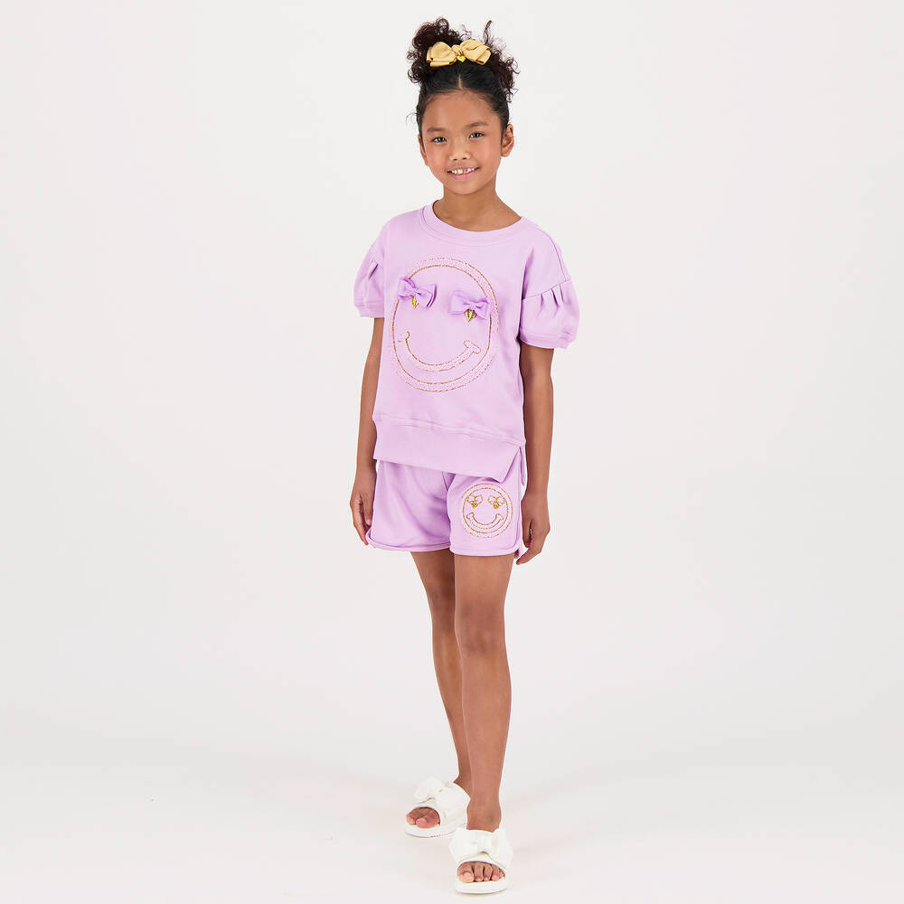 Angel's Face-Girls Lilac Purple Jersey T-Shirt | Childrensalon Outlet