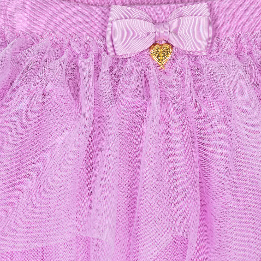 Tutu top violet fille