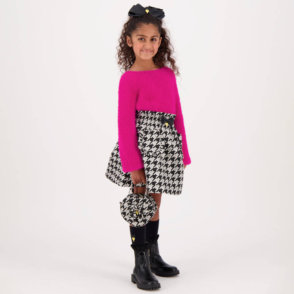 Angel's Face-Girls Magenta Fuzzy Knit Jumper | Childrensalon Outlet