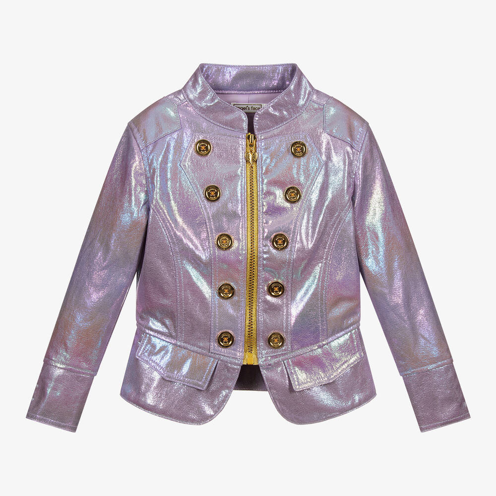 Purple metallic jacket hot sale