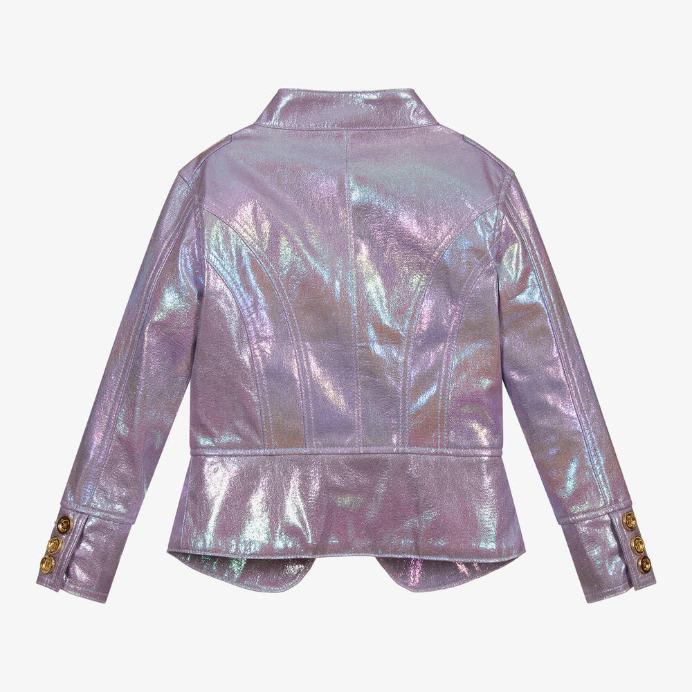 Angel's Face-Girls Metallic Purple Jacket | Childrensalon Outlet