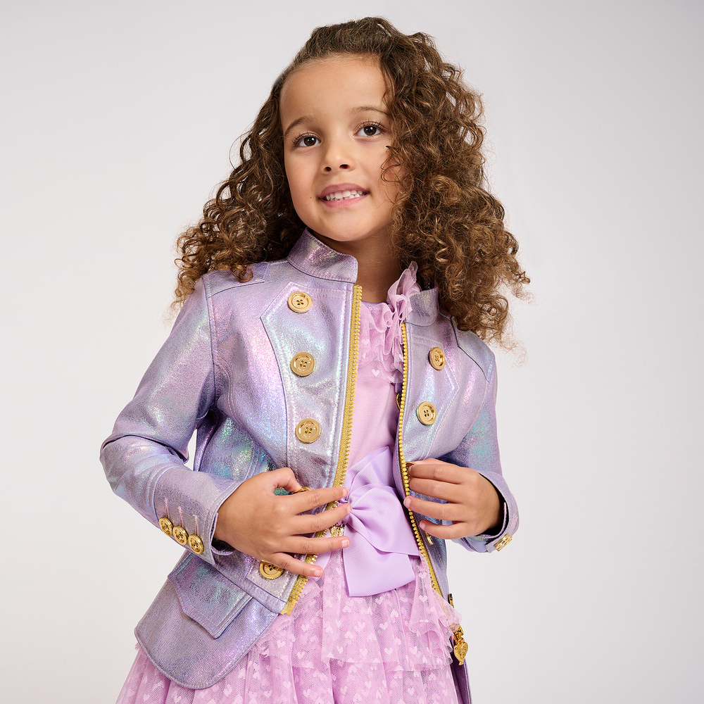 Angel s Face Girls Metallic Purple Jacket Childrensalon Outlet