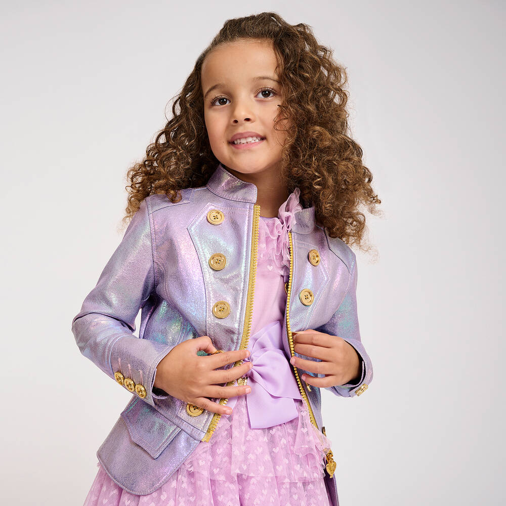 Angel s Face Girls Metallic Purple Jacket Childrensalon Outlet