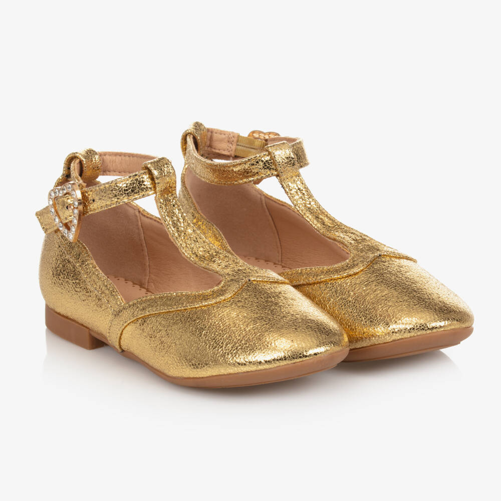 Angel's Face-Girls Metallic T-Bar Shoes | Childrensalon Outlet