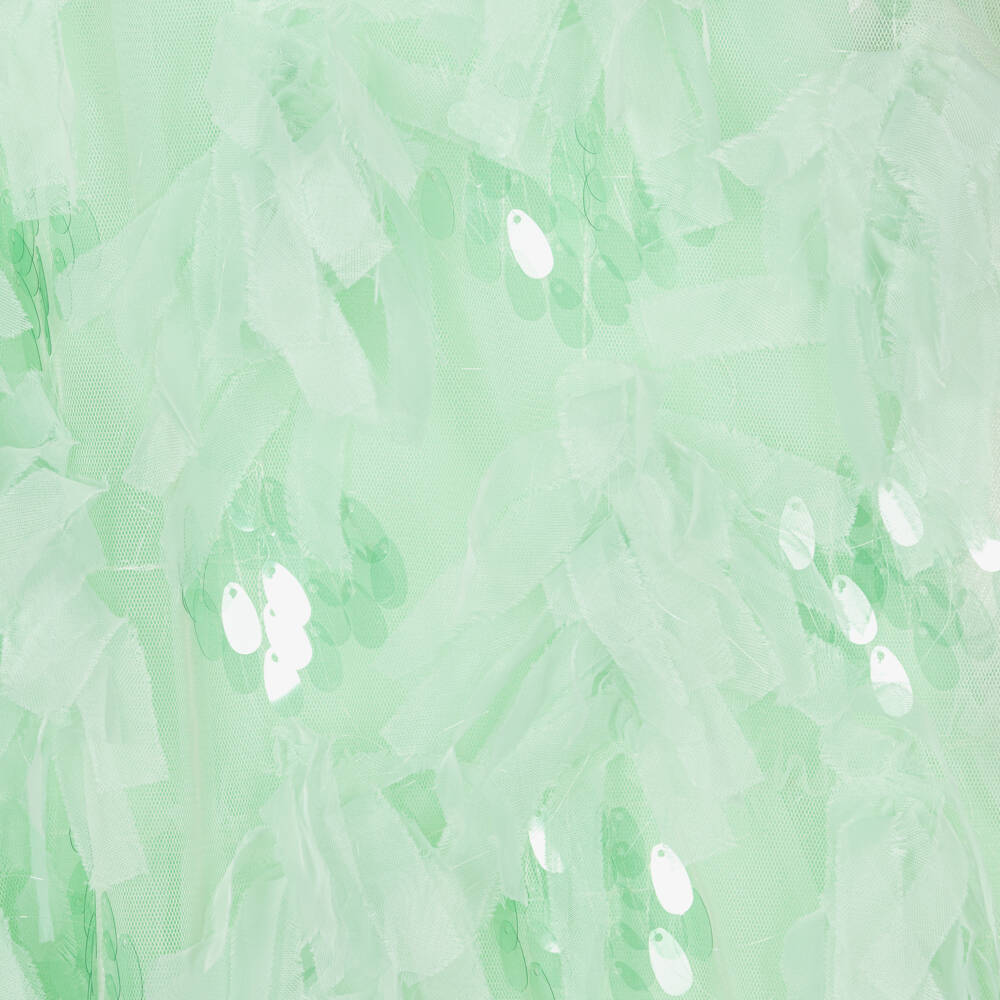 Angel's Face-Girls Mint Tulle & Sparkle Gown | Childrensalon Outlet