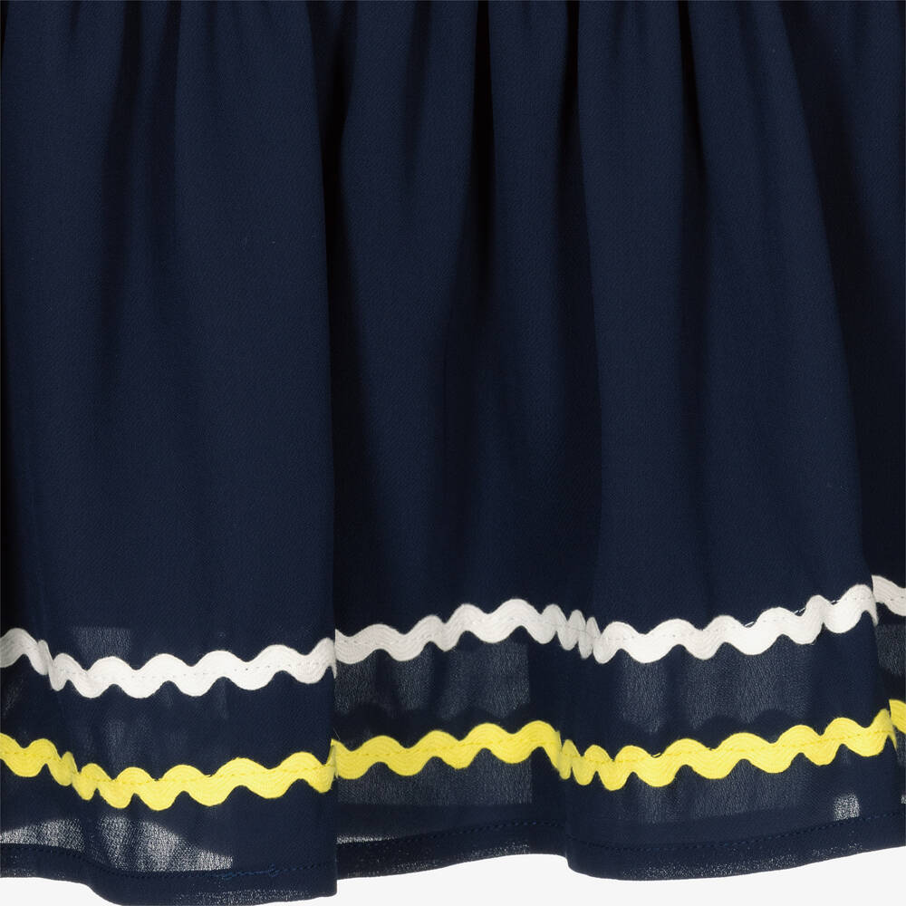 Angel's Face - Girls Navy Blue Crêpe Sailor Dress | Childrensalon Outlet