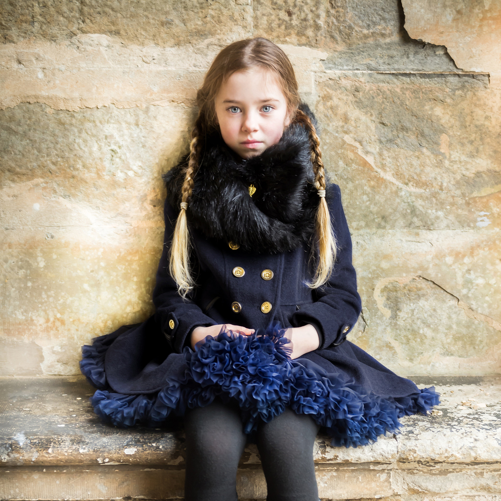 Girls military coat cheap