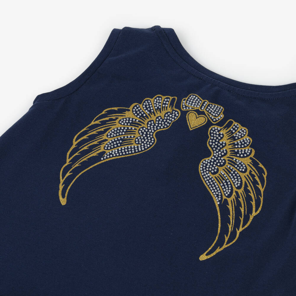 Angel's Face-Платье с крыльями синий для девочек | Childrensalon Outlet