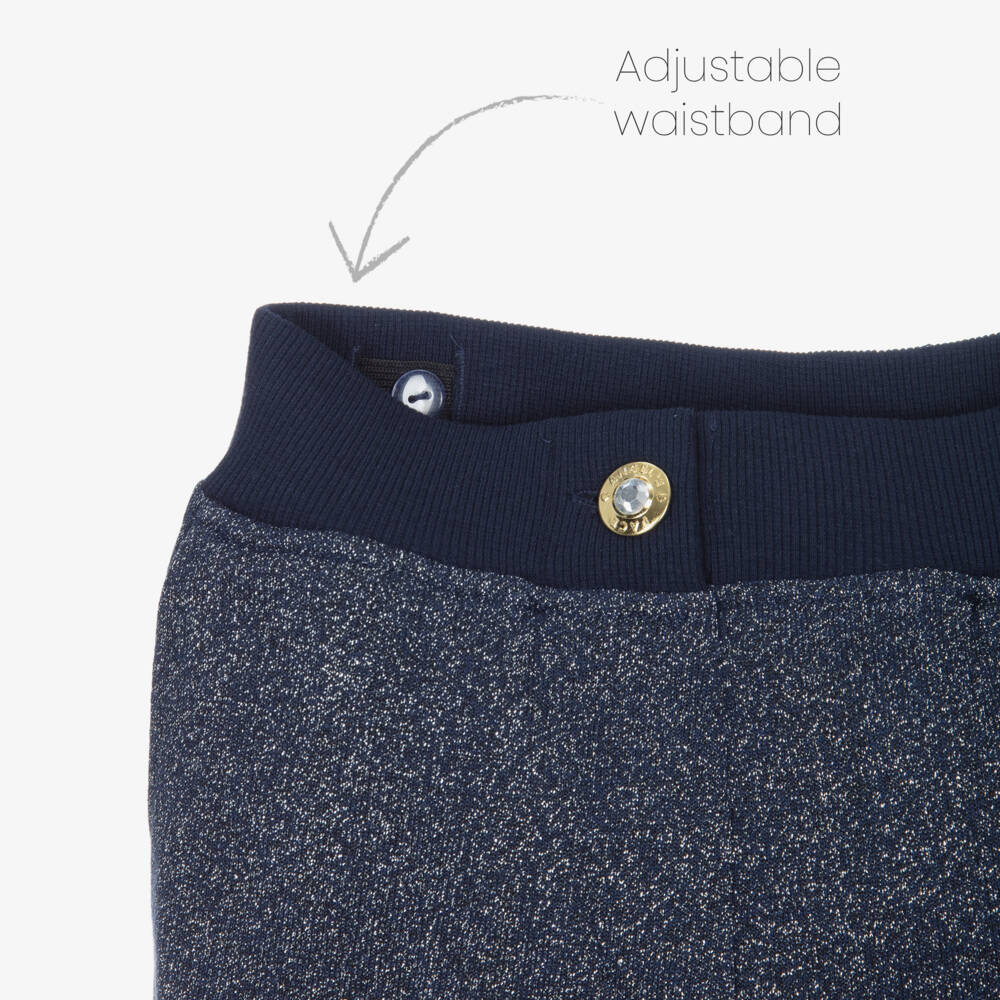 Angel's Face-Girls Navy Sparkle Jersey Joggers | Childrensalon Outlet