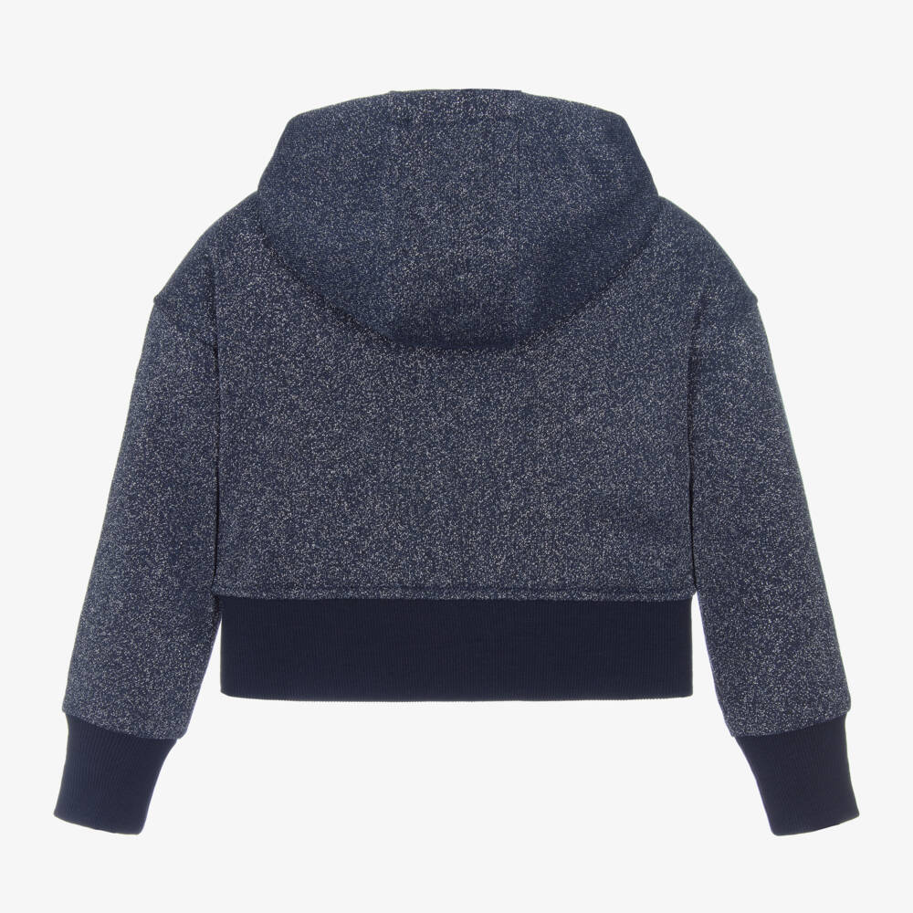 Angel's Face-Girls Navy Sparkle Zip-Up Hoodie | Childrensalon Outlet