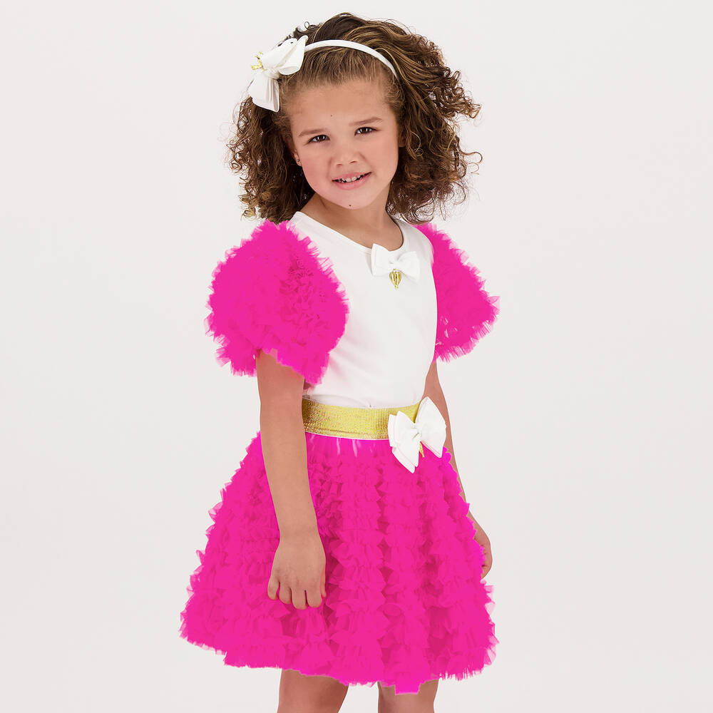 Angel's Face-Girls Neon Pink Tulle Tutu Skirt | Childrensalon Outlet