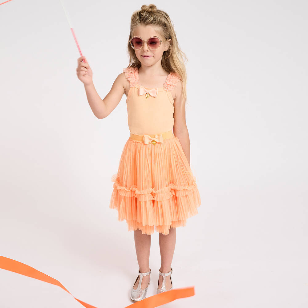 Angel's Face - Girls Orange Tulle Skirt | Childrensalon Outlet Angel's Face - Girls Orange Tulle Skirt | Childrensalon Outlet