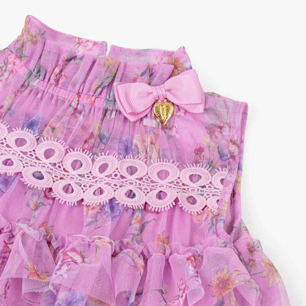 Angel's Face-Girls Orchid Lilac Tulle Frock | Childrensalon Outlet