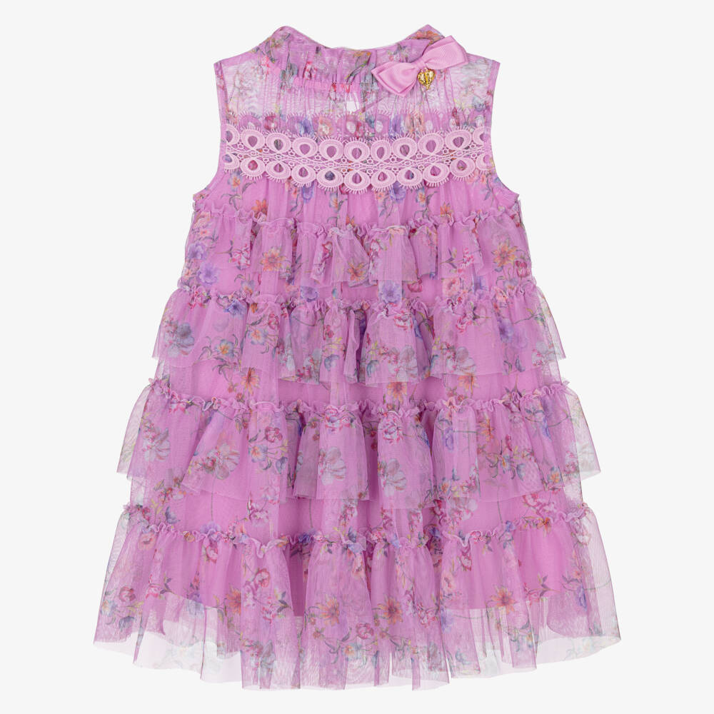 Angel's Face-فستان تول بنفسجي للبنات | Childrensalon Outlet