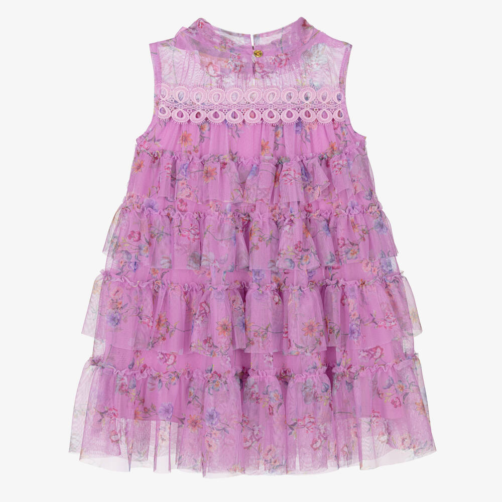 Angel's Face-Girls Orchid Lilac Tulle Frock | Childrensalon Outlet