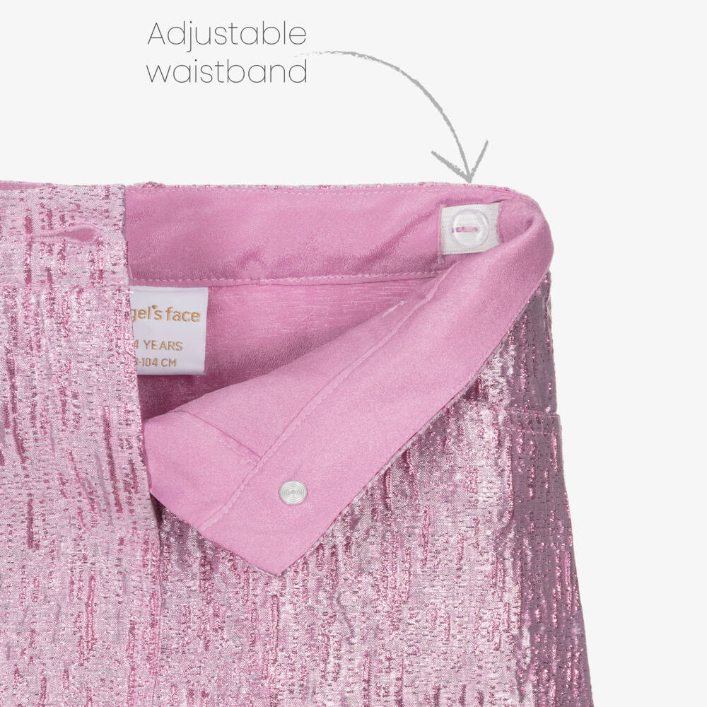 Angel's Face-Girls Orchid Pink Jacquard Skirt | Childrensalon Outlet
