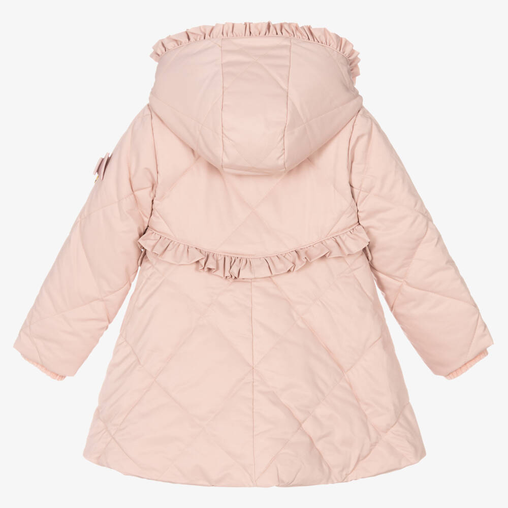 Angel's Face-Girls Pale Pink Quilted Coat | Childrensalon Outlet