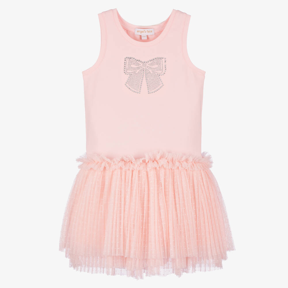 Angel's Face-Платье мечты из светло-розового тюля для девочек | Childrensalon Outlet