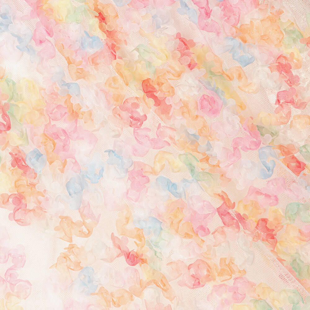 Angel's Face-Girls Pastel Pink Tulle Puff Sleeve Dress | Childrensalon Outlet