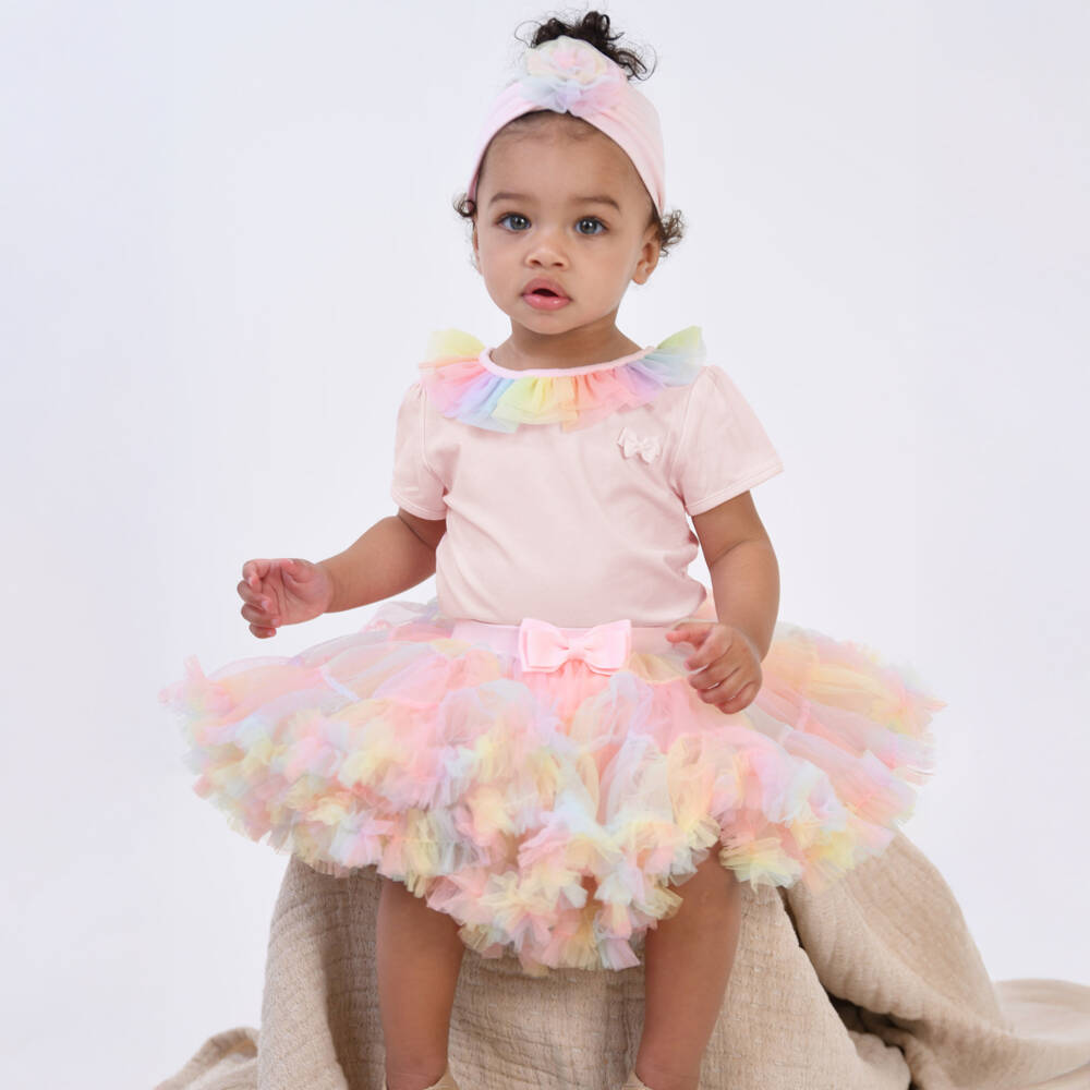 Angel's Face-Girls' Pastel Pink Tulle Skirt | Childrensalon Outlet