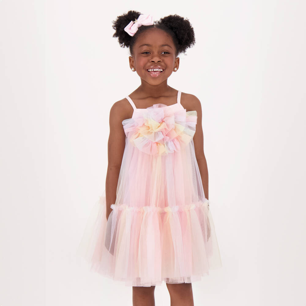 Angel's Face-Girls Pastel Tulle Party Gown | Childrensalon Outlet