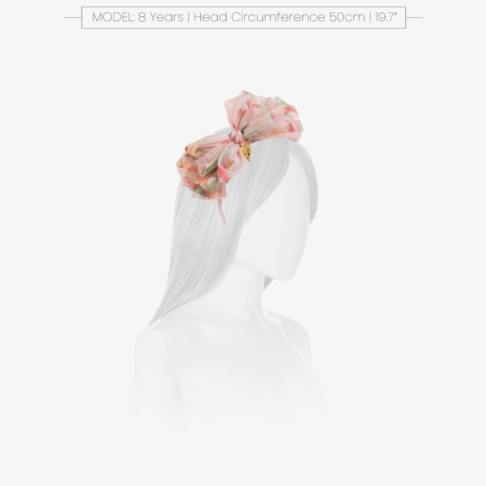 Angel's Face-Girls Peach Blossom Tulle Headband | Childrensalon Outlet