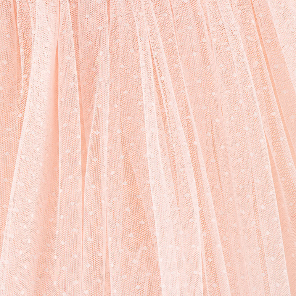 Angel's Face-Girls Peach Pink Dress with Tulle Skirt | Childrensalon Outlet