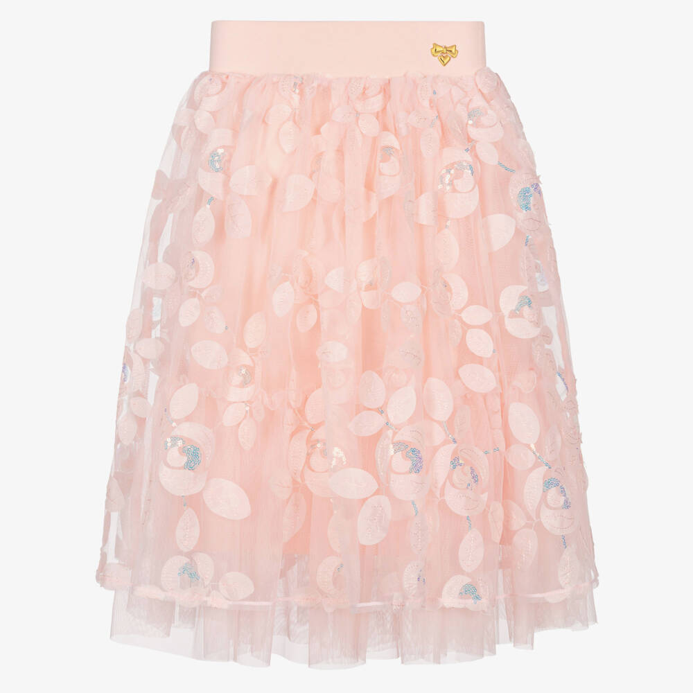 Angel's Face-Розовая юбка миди из тюля | Childrensalon Outlet