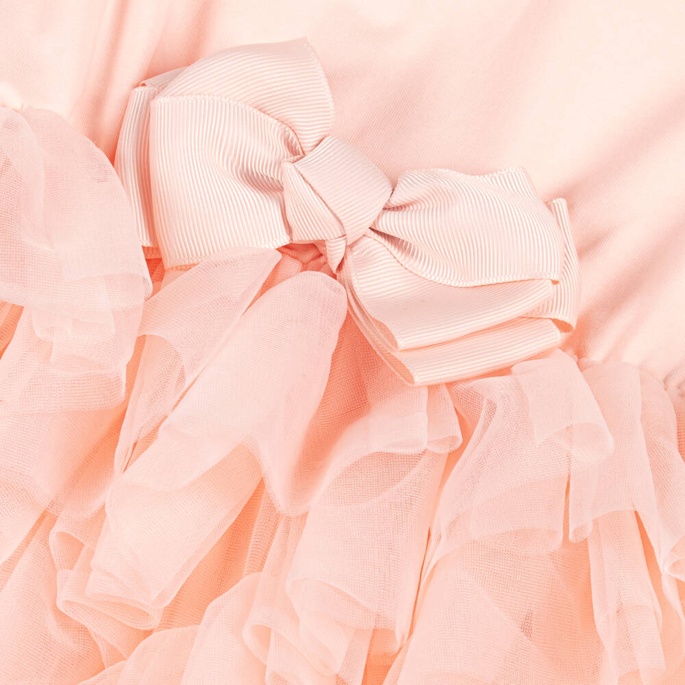 Angel's Face-Восхитительное платье из персикового тюля и хлопка для девочек | Childrensalon Outlet