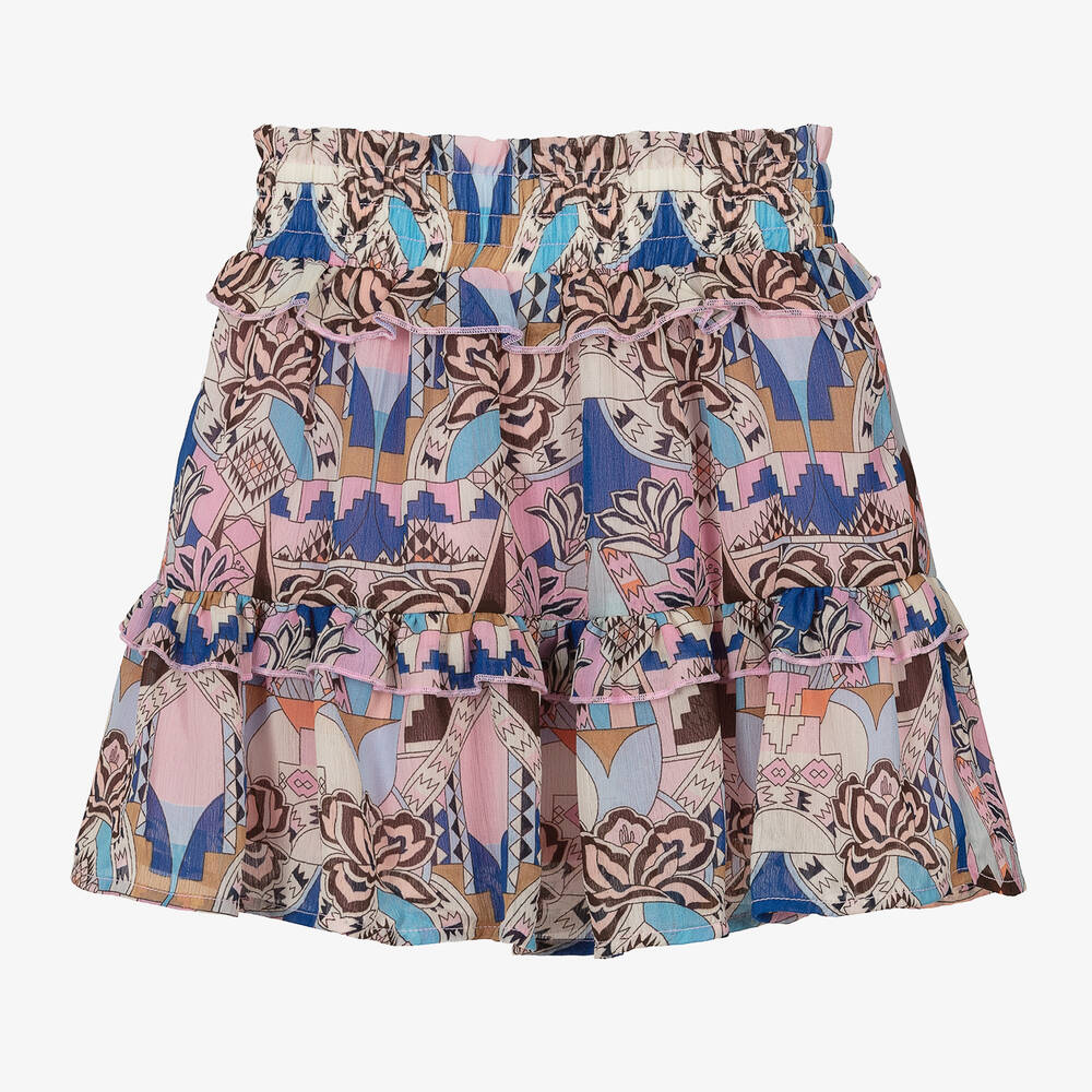 Angel's Face-Girls Pink and Blue Chiffon Skirt | Childrensalon Outlet