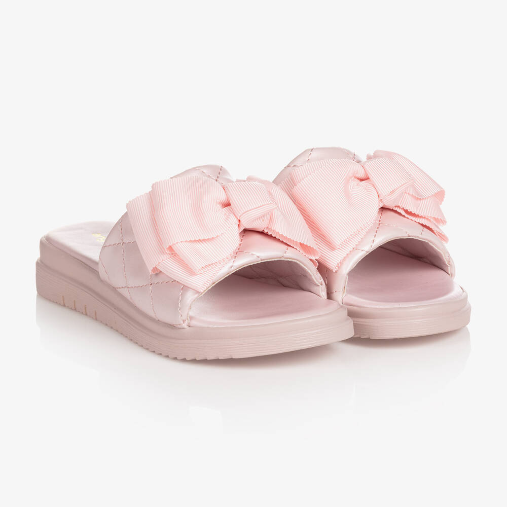 Pink bow sliders sale